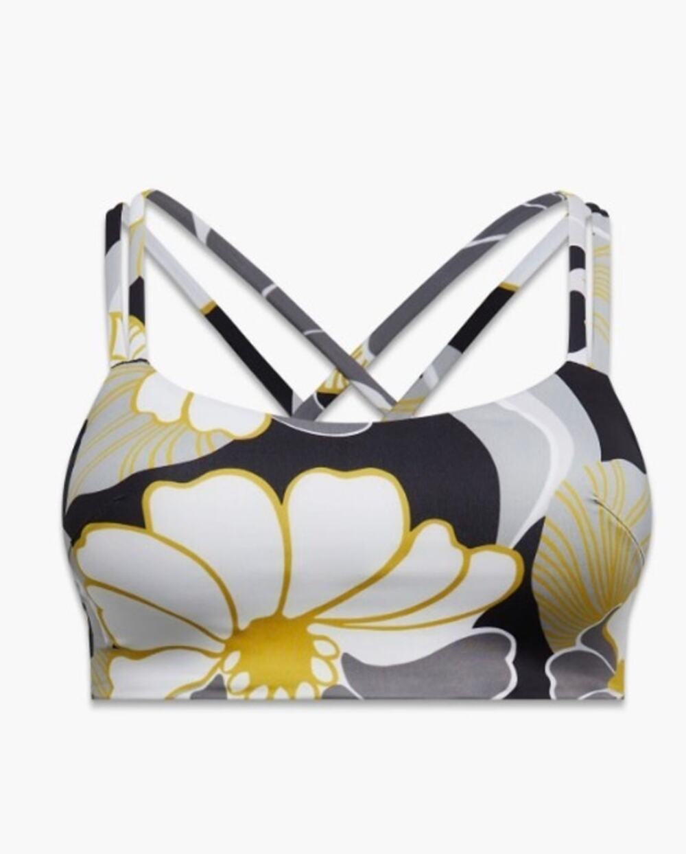 Savage X Fenty On Rhipeat Sports Bra Sweet Olive Yellow Petal Trippin 1X